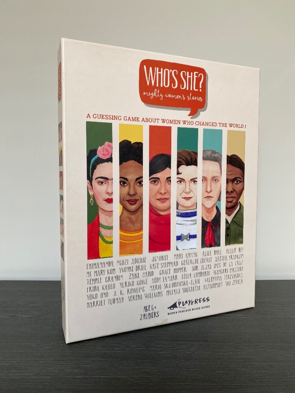 Who’s She? Mighty Women Stories Complete Board Game Playress Educational
